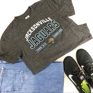 EUC Heather Gray Champion Jacksonville Jaguars Tee